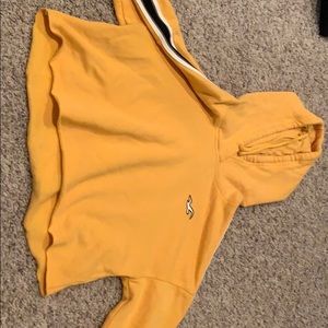 cropped hooded sweatshirt